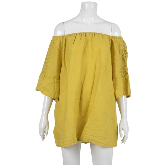 Terzo Millennio Tops - Linen short sleeve top, made in Italy. Sz 3X. Lagenook